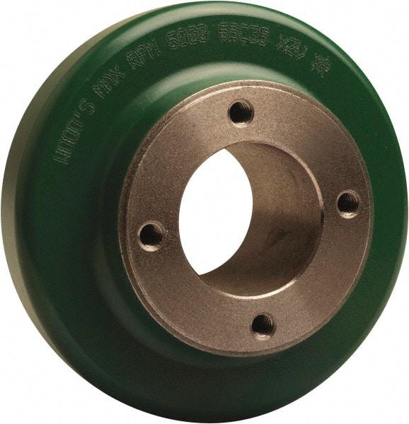 TB Wood's - 6.35" Hub, 9 Flexible Coupling Flange - 6.35" OD, 1-11/16" OAL, Cast Iron, Order 2 Hubs, 2 Flanges & 1 Sleeve for Complete Coupling - Americas Industrial Supply