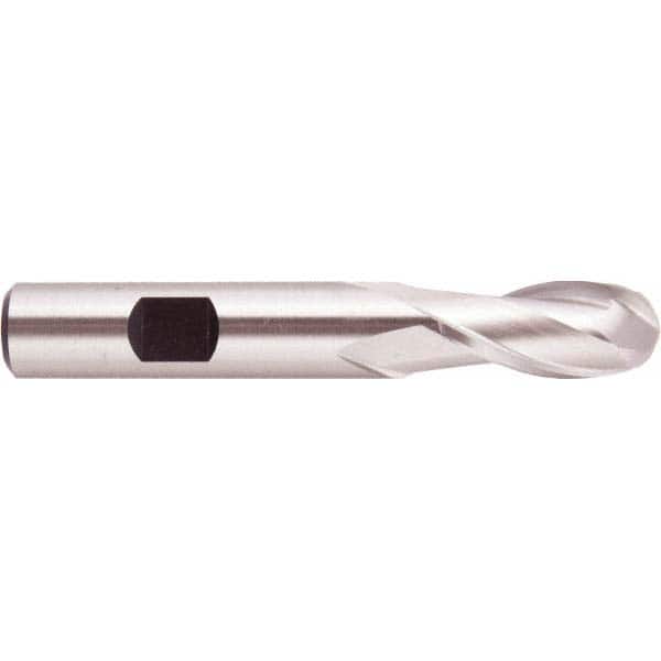 Regal Cutting Tools - 3/4" Diam, 1-5/8" LOC, 2 Flute High Speed Steel Ball End Mill - Americas Industrial Supply