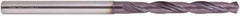 National Twist Drill - 17.5mm 140° Solid Carbide Jobber Drill - AlTiN Finish, Right Hand Cut, Spiral Flute, Straight Shank, 143mm OAL - Americas Industrial Supply