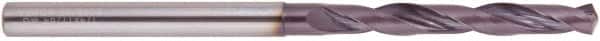 National Twist Drill - 13/32" 140° Solid Carbide Jobber Drill - AlTiN Finish, Right Hand Cut, Spiral Flute, Straight Shank, 5-7/8" OAL - Americas Industrial Supply