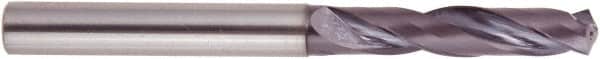 National Twist Drill - 9.2mm 140° Solid Carbide Jobber Drill - AlTiN Finish, Right Hand Cut, Spiral Flute, Straight Shank, 89mm OAL - Americas Industrial Supply