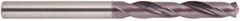 National Twist Drill - 7/32" 140° Solid Carbide Jobber Drill - AlTiN Finish, Right Hand Cut, Spiral Flute, Straight Shank, 2-5/8" OAL - Americas Industrial Supply