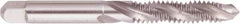 Regal Cutting Tools - 3/4-16 UNF 4 Flute 3B Plug Spiral Flute Tap - High Speed Steel, Bright Finish, 4-1/4" OAL, Right Hand Flute, Right Hand Thread, H3 - Americas Industrial Supply