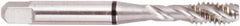 Regal Cutting Tools - M16x2.00 Metric 3 Flute 6H Modified Bottoming Spiral Flute Tap - High Speed Steel, Bright Finish, 3-13/16" OAL, Right Hand Flute, Right Hand Thread, D7, Series Triple Crown - Americas Industrial Supply