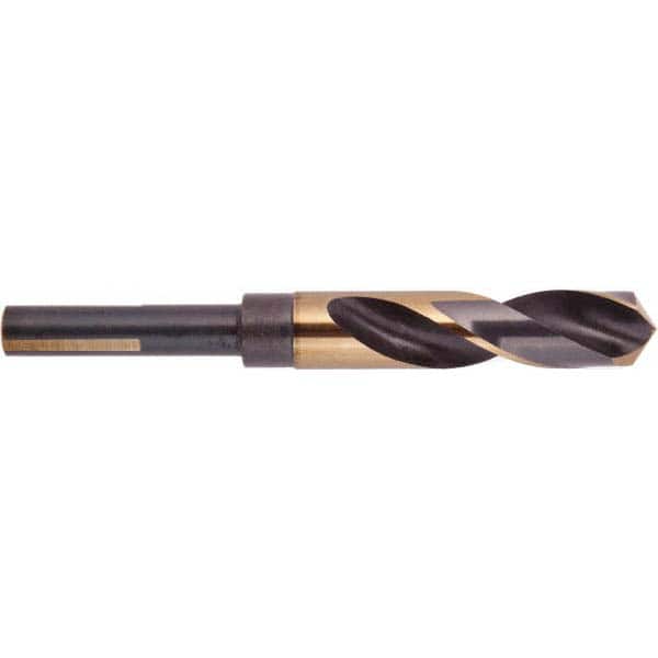 National Twist Drill - 1" Drill, 118° Point, High Speed Steel Silver Deming & Reduced Shank Drill Bit - Americas Industrial Supply