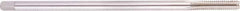 Regal Cutting Tools - 7/16-14 UNC, 4 Flute, Bright Finish High Speed Steel, Hand, Extension Pulley Tap - Plug Chamfer, 8" OAL, 1-7/16" Thread Length - Americas Industrial Supply
