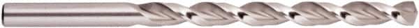 National Twist Drill - 29/64" 135° High Speed Steel Jobber Drill - Bright Finish, Right Hand Cut, Parabolic Flute, Straight Shank, 5-5/8" OAL, Split Point - Americas Industrial Supply