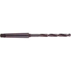 National Twist Drill - 1-1/8", 4MT 118° Point High Speed Steel Taper Shank Drill Bit - Americas Industrial Supply