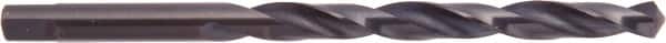 National Twist Drill - Letter Q 118° High Speed Steel Jobber Drill - Oxide Finish, Right Hand Cut, Spiral Flute, Tanged Shank, 4-3/4" OAL - Americas Industrial Supply