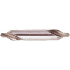 National Twist Drill - #00 Plain Cut 60° Incl Angle High Speed Steel Combo Drill & Countersink - Americas Industrial Supply