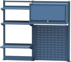 Lista - Steel Workbench & Workstation Riser Combination - 48" High, Use with 72" Long Workbenches - Americas Industrial Supply