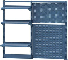 Lista - Steel Workbench & Workstation Riser Combination - 48" High, Use with 72" Long Workbenches - Americas Industrial Supply