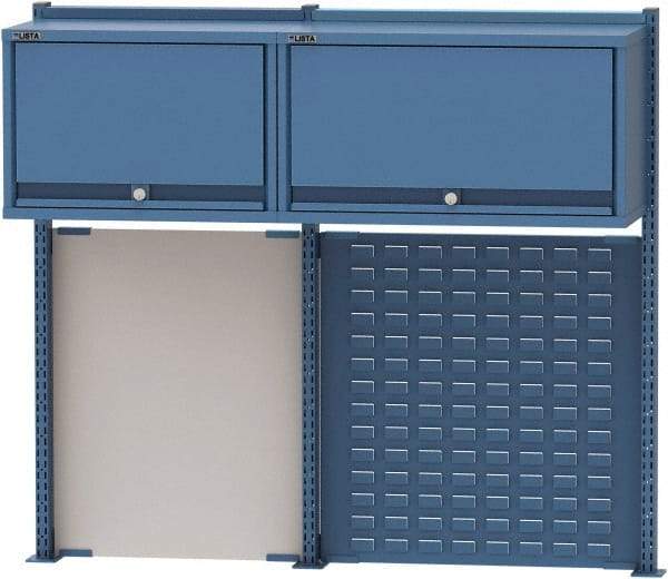 Lista - Steel Workbench & Workstation Riser Combination - 48" High, Use with 72" Long Workbenches - Americas Industrial Supply