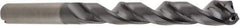 SGS - 17/64" 140° Solid Carbide Jobber Drill - AlTiN Finish, Right Hand Cut, Spiral Flute, Straight Shank, 91mm OAL, Standard Point - Americas Industrial Supply