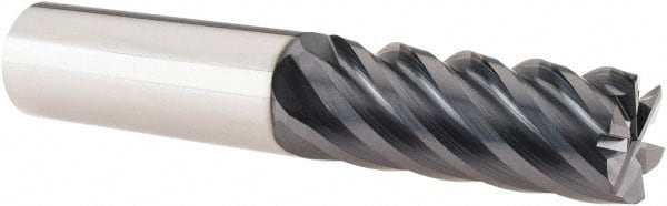 SGS - 5/8" Diam 6 Flute Solid Carbide 0.03" Corner Radius End Mill - Americas Industrial Supply