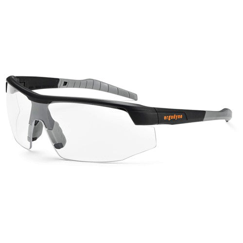 SkoLL Clear Lens Matte Black Safety Glasses - Americas Industrial Supply