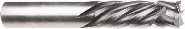 SGS - 1/4" Cutting Diam x 1" Length of Cut, 4 Flute, Compression Spiral Router Bit - Uncoated, Right Hand Cut, Solid Carbide, 2-1/2" OAL x 1/4" Shank Diam, Square End - Americas Industrial Supply