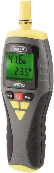 General - 14 to 122°F, 0 to 99.9% Humidity Range, Thermo-Hygrometer - Americas Industrial Supply