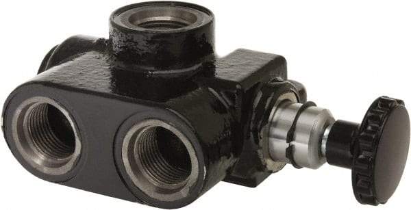 Parker - 30 GPM 3/4 Inlet Cast Iron Hydraulic Control Valve - 1-1/16 - 12 Thread, 3,000 psi, 4" Wide x 6.62" Long - Americas Industrial Supply