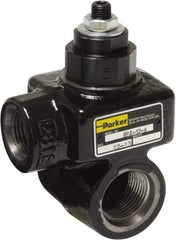 Parker - 25 GPM 3/4 Inlet Cast Iron Hydraulic Control Valve - 1-1/16 - 12 Thread, 5,000 psi, 2.24" Wide x 4.26" Long - Americas Industrial Supply