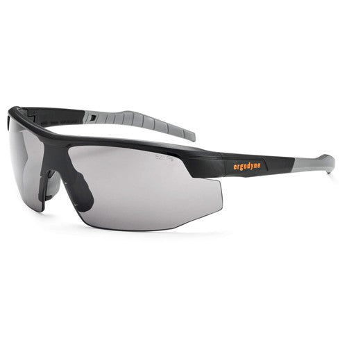 Skoll-AF Smoke Lens Matte Black Safety Glasses-Anti-Fog - Americas Industrial Supply