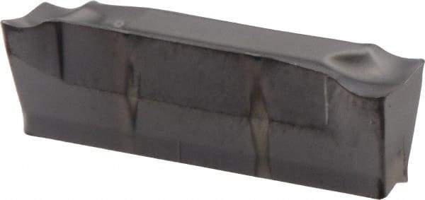 Iscar - DGN4003 IC908 Grade, 0.1575" Cutting Width, Carbide Cutoff Insert - Neutral Lead Angle, 0.0118" Cnr Rad, TiAlN Coated, Double End - Americas Industrial Supply