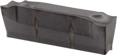 Iscar - DGN4003 IC908 Grade, 0.1575" Cutting Width, Carbide Cutoff Insert - Neutral Lead Angle, 0.0118" Cnr Rad, TiAlN Coated, Double End - Americas Industrial Supply