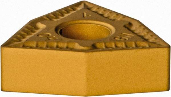 Iscar - WNMG431 GN Grade IC9250 Carbide Turning Insert - TiCN/Al2O3 Finish, 80° Trigon, 1/2" Inscr Circle, 3/16" Thick, 1/64" Corner Radius - Americas Industrial Supply