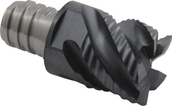 Iscar - MM ERS Grade IC908 Carbide End Milling Tip Insert - TiAlN Finish, 5 Flutes, 5/8" Cutting Diam, 0.47" Depth of Cut, 0.8" Extension, 45° Helix - Americas Industrial Supply