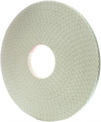 3M - 1/2" x 72 Yd Acrylic Adhesive Double Sided Tape - 31 mil Thick, Off-White, Foam Liner - Americas Industrial Supply