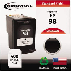 innovera - Black Inkjet Printer Cartridge - Use with HP Deskjet 5940, D4145, D4155, D4160, Officejet 6310, Photosmart 2570, 2575, 8050, C4150, C4150, C4180, D5060, D5065, D5069, D5145, D5155, D5160 - Americas Industrial Supply