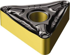 Sandvik Coromant - TNMG333 PM Grade 4305 Carbide Turning Insert - TiCN/AI2O3/TiN Finish, 60° Triangle, 3/8" Inscr Circle, 3/16" Thick, 3/64" Corner Radius - Americas Industrial Supply