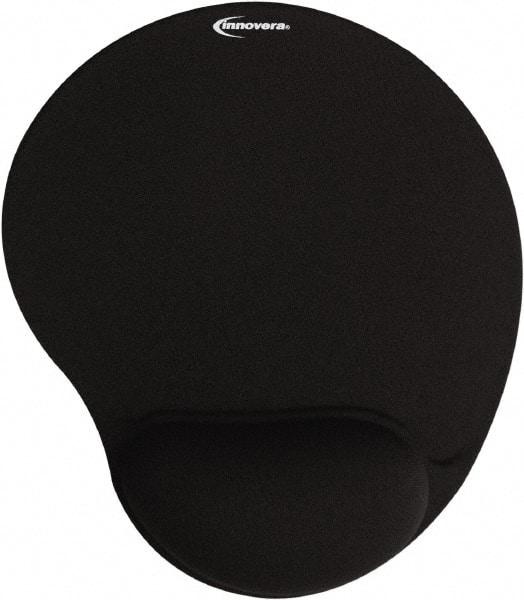 innovera - 8-7/8" x 10-3/8" x 1" Black Mouse Pad - Use with Mouse - Americas Industrial Supply