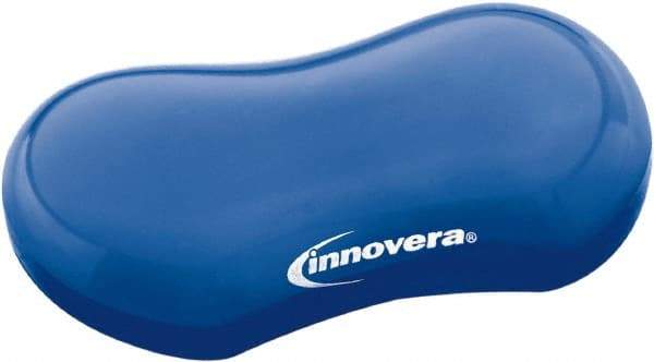 innovera - 3-1/8" x 4-3/4" x 1" Blue Wrist Rest - Use with Mouse - Americas Industrial Supply