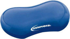 innovera - 3-1/8" x 4-3/4" x 1" Blue Wrist Rest - Use with Mouse - Americas Industrial Supply