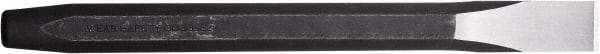 Paramount - 12" OAL x 1/2" Blade Width Cold Chisel - 1/2" Tip, 7/16" Stock, Steel Handle - Americas Industrial Supply