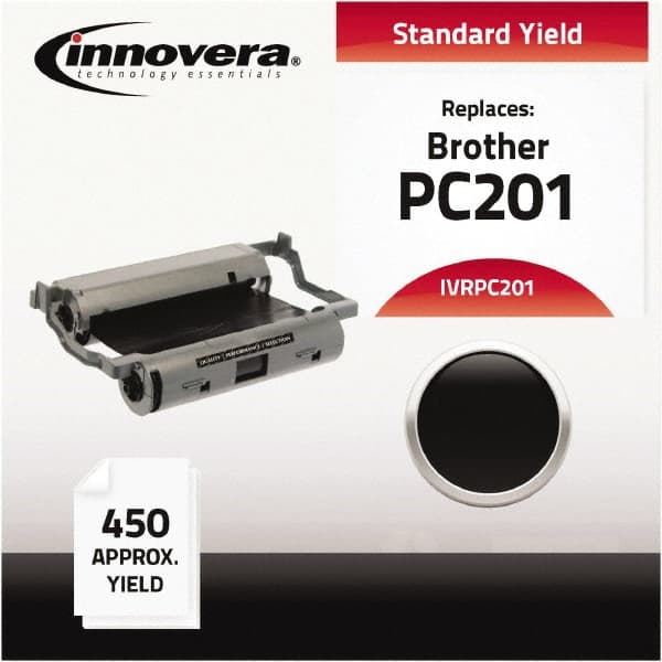 innovera - Black Thermal Print Cartridge Ribbon - Use with Brother MFC-1770, 1780, 1870MC, 1970MC, PPF-1170, 1270, 1270E, 1570MC, 1575MC - Americas Industrial Supply