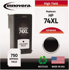 innovera - Black Inkjet Printer Cartridge - Use with HP Deskjet D4260, D4360, Officejet J5750, J5780, J6480, Photosmart C4240, C4250, C4280, C4350, C4380, C4385, C4480, C4580, C5240, C5250, C5280, C5580, D5345, D5360 - Americas Industrial Supply