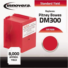 innovera - Red Ink Cartridge - Use with Pitney Bowes DM300C, DM400C, DM450C, DM475C - Americas Industrial Supply