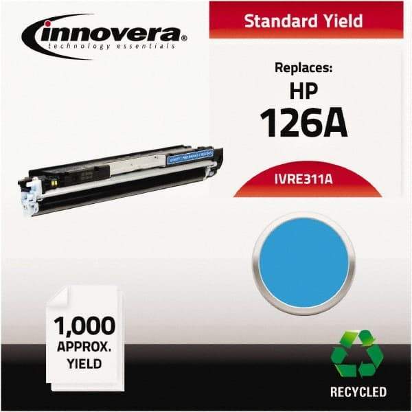 innovera - Cyan Toner Cartridge - Use with HP Color LaserJet CP1020, CP1025NW, LaserJet Pro 100 Color MFP M175A, M175NW, LaserJet Pro 200 Color MFP M275NW - Americas Industrial Supply