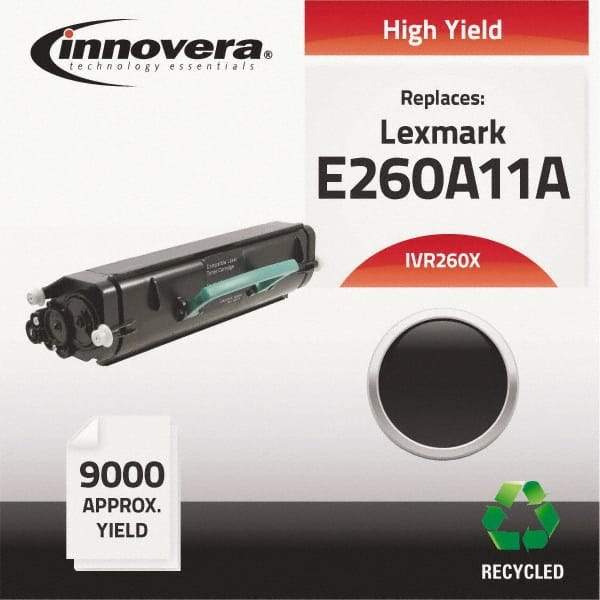 innovera - Black Toner Cartridge - Use with Lexmark E260D, E260DN, E360D, E360DN, E460DN, E460DW, E462DTN - Americas Industrial Supply