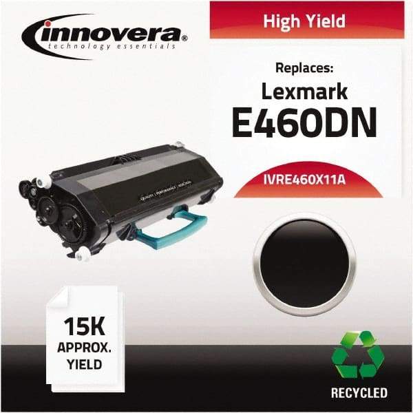 innovera - Black Toner Cartridge - Use with Lexmark E460dn, E460dw, E462DTN, X463DE, X464DE, X466DE - Americas Industrial Supply