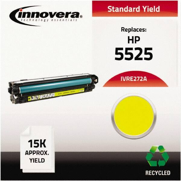 innovera - Yellow Toner Cartridge - Use with HP Color LaserJet Enterprise CP5520, CP5525n, CP5525dn, CP5525xh - Americas Industrial Supply