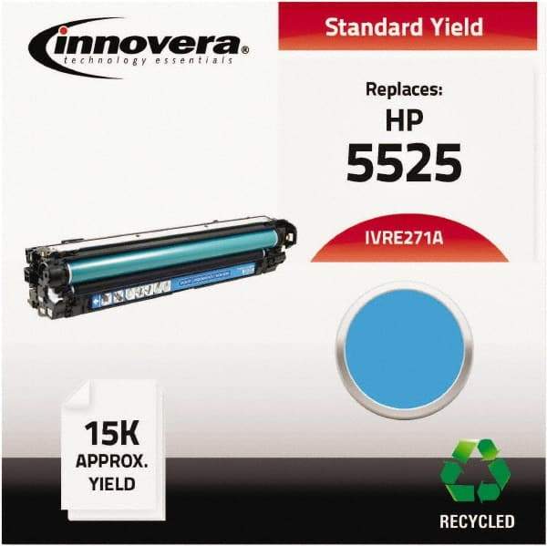 innovera - Cyan Toner Cartridge - Use with HP Color LaserJet Enterprise CP5520, CP5525n, CP5525dn, CP5525xh - Americas Industrial Supply