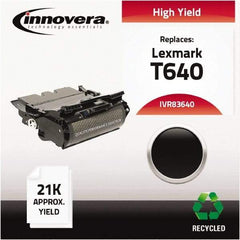 innovera - Black Toner Cartridge - Use with Lexmark T640, T640DN, T640DTN, T640N, T640TN, T642, T642DTN, T642N, T642TN, T644, T644DTN, T644N, T644TN, X642E, X644E, X646E - Americas Industrial Supply