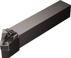 Sandvik Coromant - DSSNR/L..-2, Left Hand Cut, 45° Lead Angle, 25mm Shank Height x 25mm Shank Width, Negative Rake Indexable Turning Toolholder - 158.32mm OAL, SNGQ 12 07 08, SNGQ 452 Insert Compatibility, Series T-Max P - Americas Industrial Supply