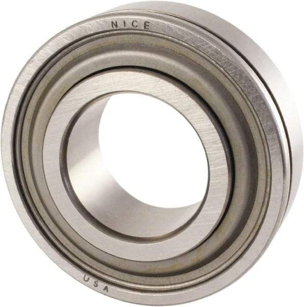 Nice - 1/2" Bore Diam, 1-3/4" OD, Double Seal Precision Ground Radial Ball Bearing - 5/8" Wide, 1 Row, Round Bore, 1,025 Lb Static Capacity, 2,595 Lb Dynamic Capacity - Americas Industrial Supply