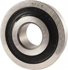 Nice - 3/4" Bore Diam, 1-3/4" OD, Double Seal Semi Ground Extra Light Radial Ball Bearing - 1/2" Wide, With Flange, 1 Row, Round Bore, 1,025 Lb Static Capacity, 1,300 Lb Dynamic Capacity - Americas Industrial Supply