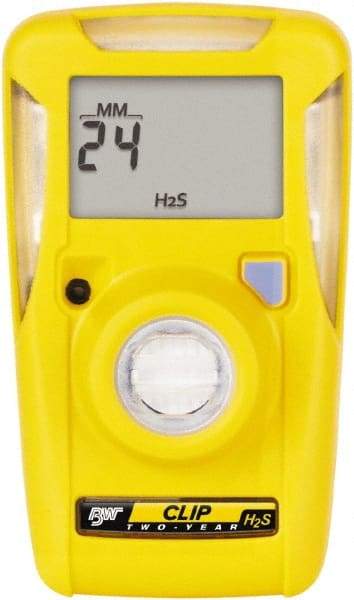 BW Technologies by Honeywell - Visual, Vibration & Audible Alarm, LCD Display, Single Gas Detector - Monitors Hydrogen Sulfide, -40 to 50°C Working Temp - Americas Industrial Supply