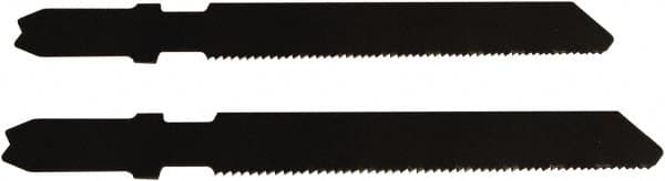 Disston - 2-3/4" Long, 20 Teeth per Inch, Carbon Steel Jig Saw Blade - Toothed Edge, 0.067" Thick, U-Shank, Raker Tooth Set - Americas Industrial Supply